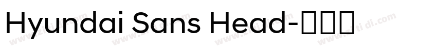 Hyundai Sans Head字体转换